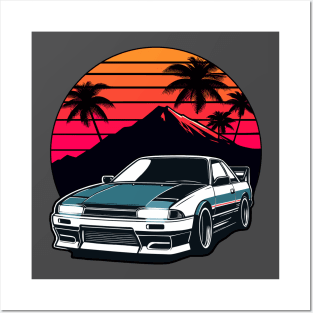 JDM car Japanese Retro Car Racing Drifting Legend Tuning Posters and Art